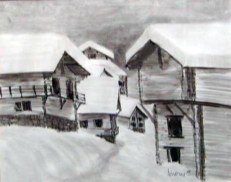 1981 Médières en hiver