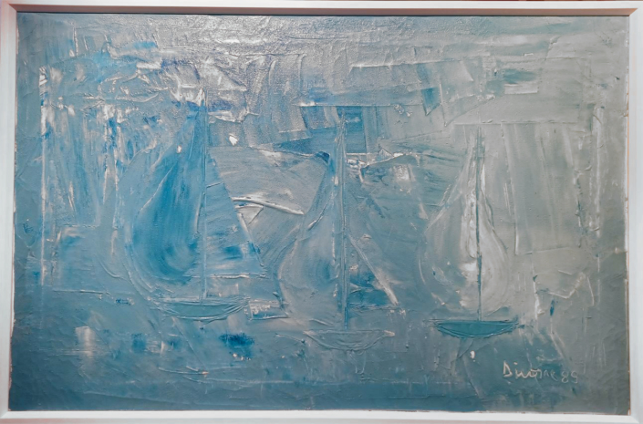 1989 Les voiliers (94 x 62 cm)
