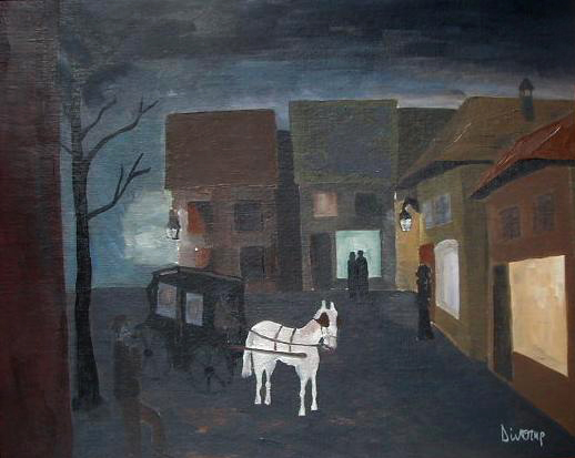 1987 Le cheval blanc (61 x 51 cm) – VENDU