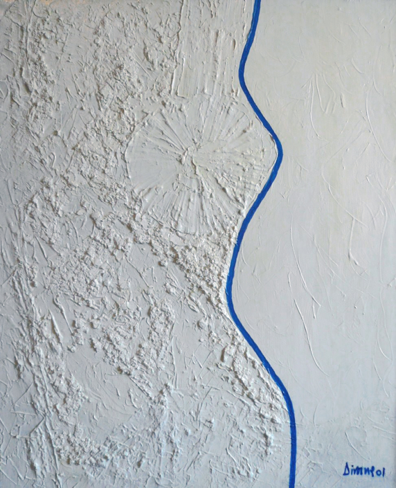 2001 Fil bleu (54 x 64 cm)