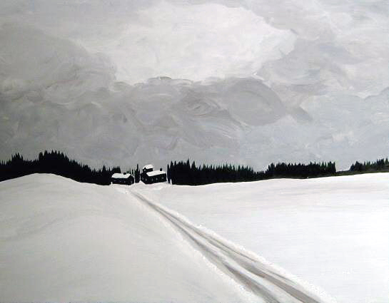 2001 Ferme en hiver (57 x 46 cm) – VENDU